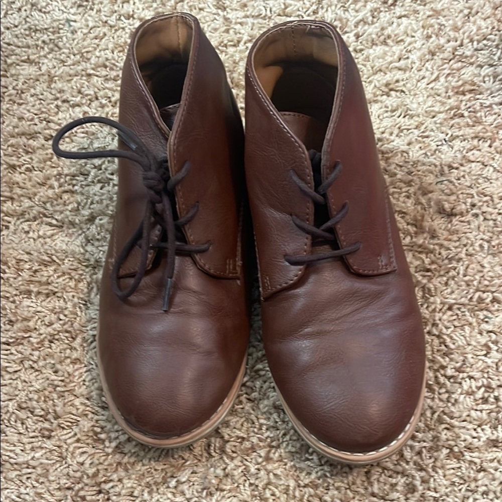 Classic Brown Leather Boy’s  Shoes